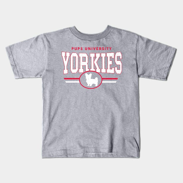 Yorkies - Pups U Kids T-Shirt by InspiredQuotes